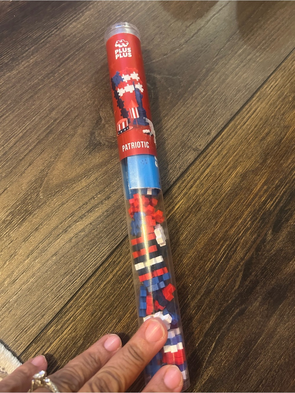 Plus-Plus Patriotic Mix Tube, Patriotic Building Set - Red, White & Blue